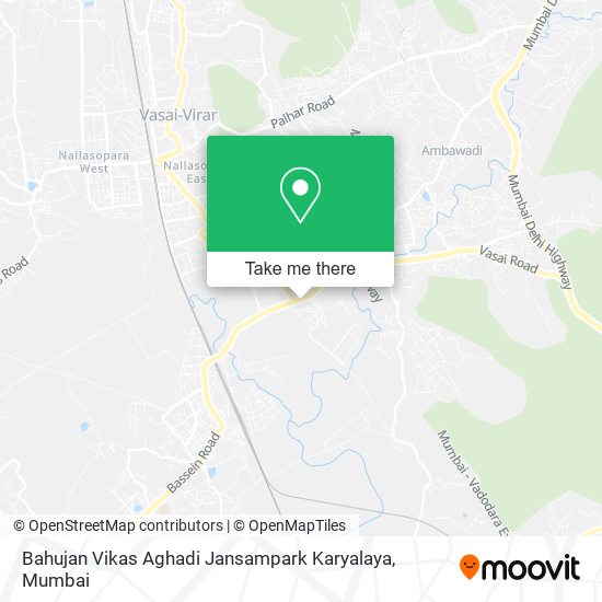 Bahujan Vikas Aghadi Jansampark Karyalaya map