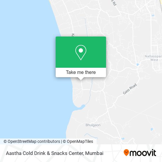 Aastha Cold Drink & Snacks Center map