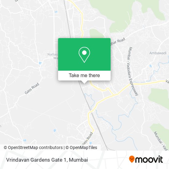 Vrindavan Gardens Gate 1 map