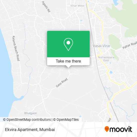 Ekvira Apartment map