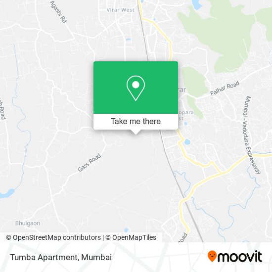 Tumba Apartment map