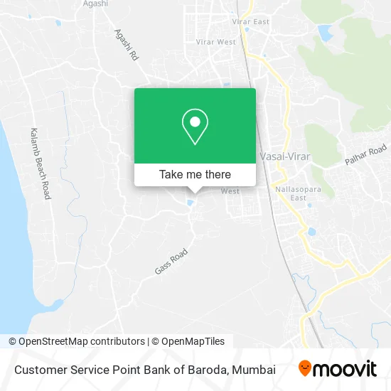 Customer Service Point Bank of Baroda map