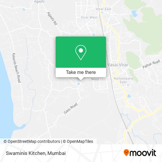 Swaminis Kitchen map