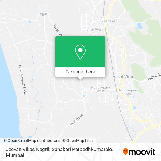 Jeevan Vikas Nagrik Sahakari Patpedhi-Umarale map