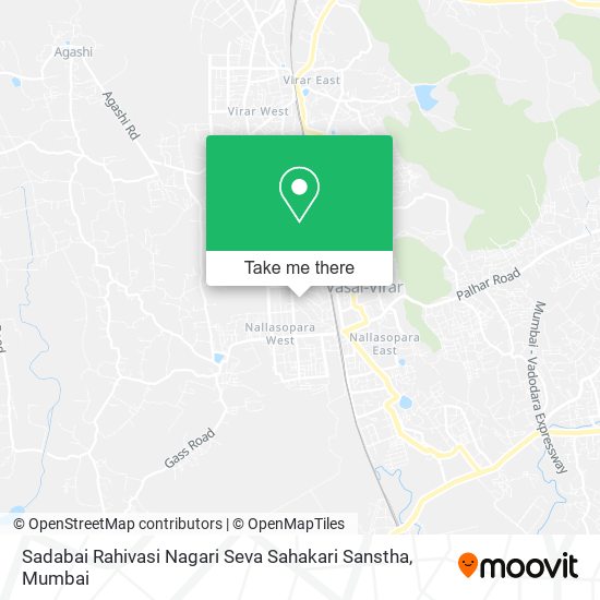 Sadabai Rahivasi Nagari Seva Sahakari Sanstha map