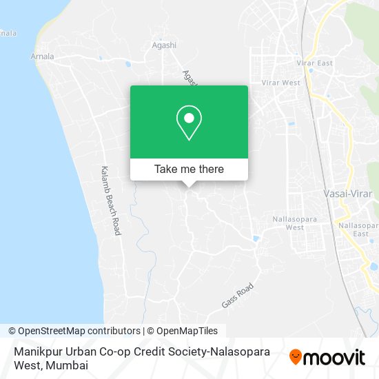 Manikpur Urban Co-op Credit Society-Nalasopara West map