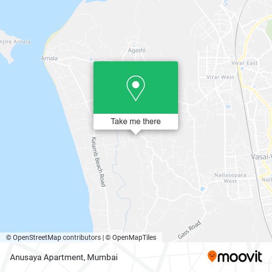 Anusaya Apartment map