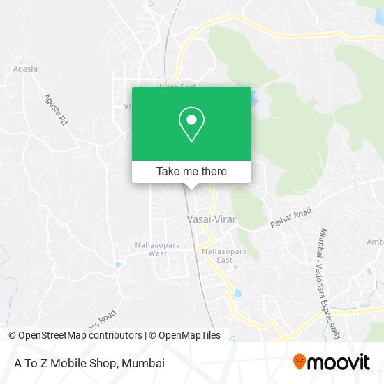 A To Z Mobile Shop map