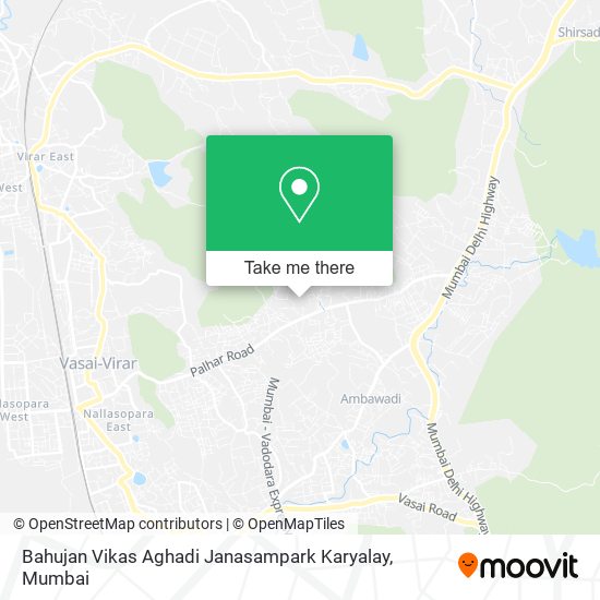 Bahujan Vikas Aghadi Janasampark Karyalay map