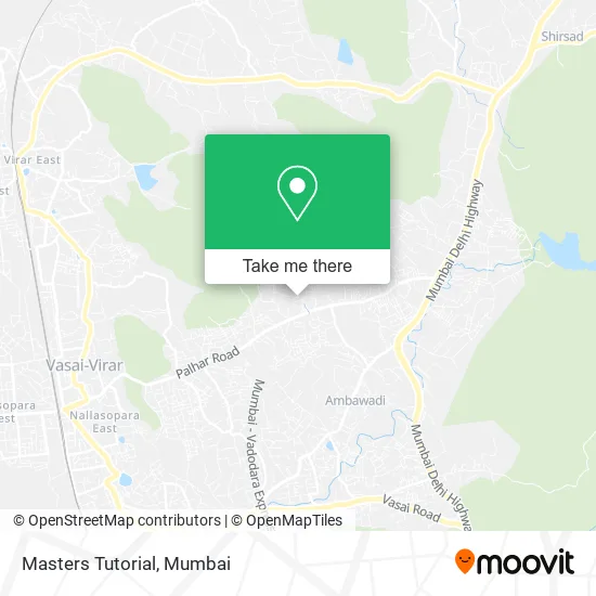 Masters Tutorial map