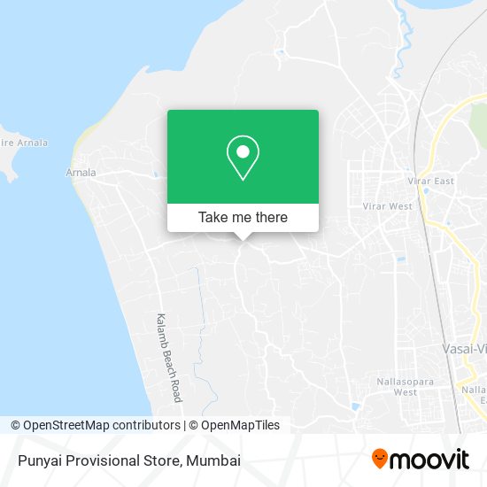 Punyai Provisional Store map