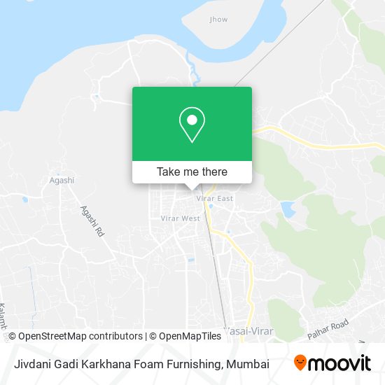 Jivdani Gadi Karkhana Foam Furnishing map