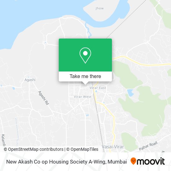 New Akash Co op Housing Society A-Wing map