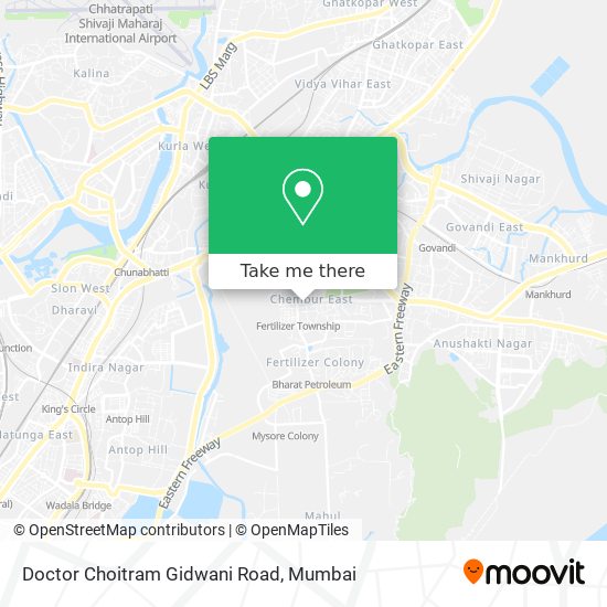 Doctor Choitram Gidwani Road map