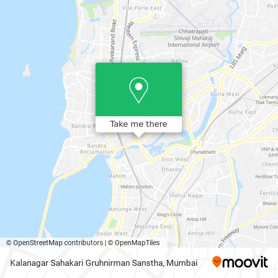 Kalanagar Sahakari Gruhnirman Sanstha map