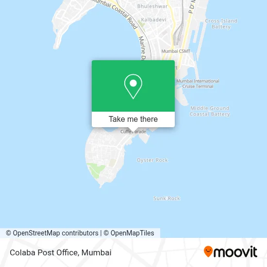 Colaba Post Office map