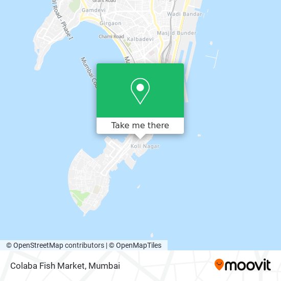 Colaba Fish Market map