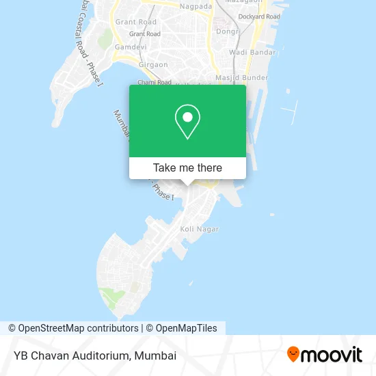 YB Chavan Auditorium map