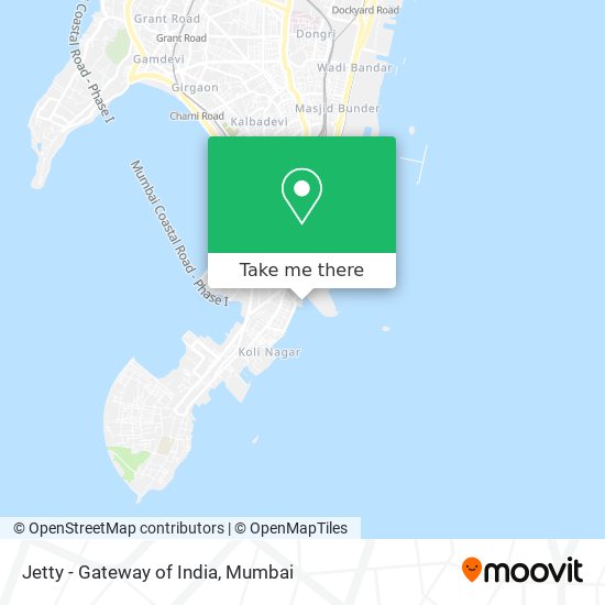 Jetty - Gateway of India map