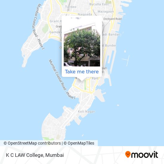 K C LAW College map