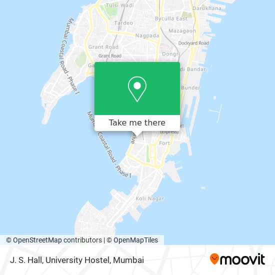 J. S. Hall, University Hostel map