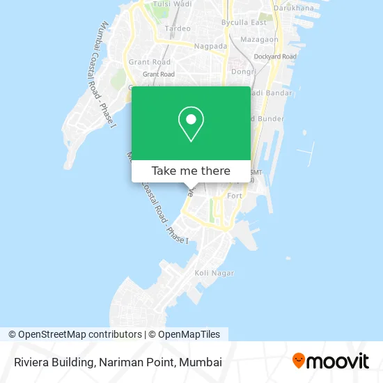Riviera Building, Nariman Point map