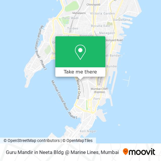 Guru Mandir in Neeta Bldg  @ Marine Lines map