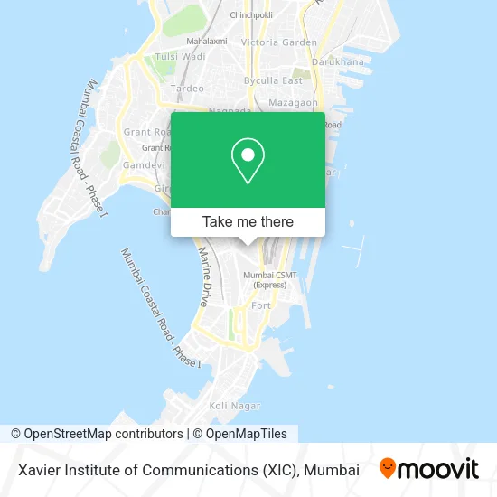 Xavier Institute of Communications (XIC) map