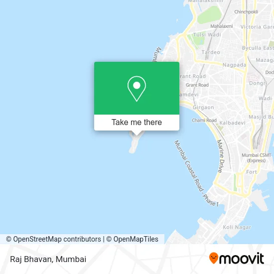 Raj Bhavan map