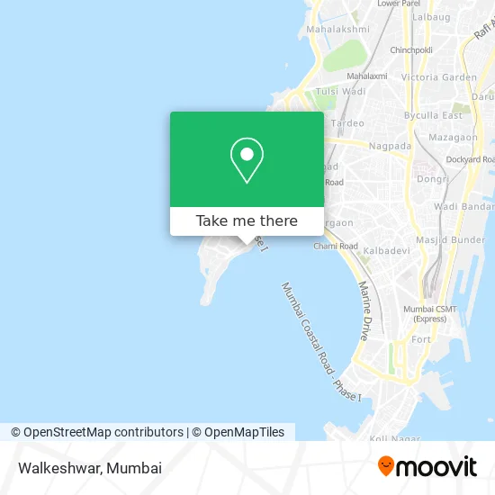 How to Get to Walkeshwar in Malabar Hill by Bus or Train?