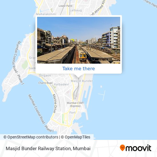 Masjid Bunder Railway Station map