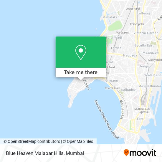 Blue Heaven Malabar Hills map