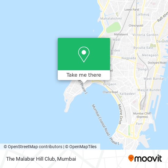 The Malabar Hill Club map