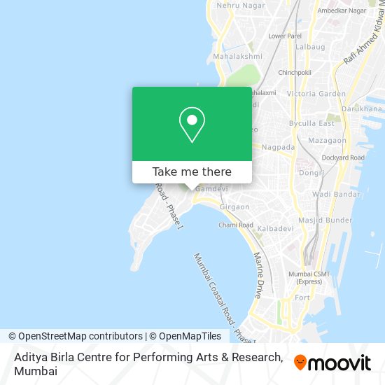 Aditya Birla Centre for Performing Arts & Research map