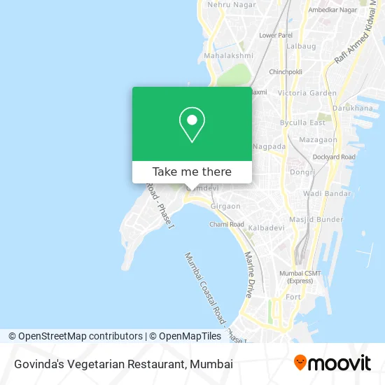 Govinda's Vegetarian Restaurant map