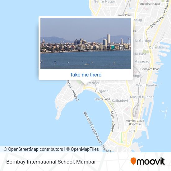 Bombay International School map