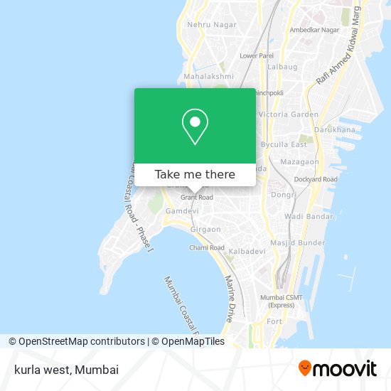 kurla west map