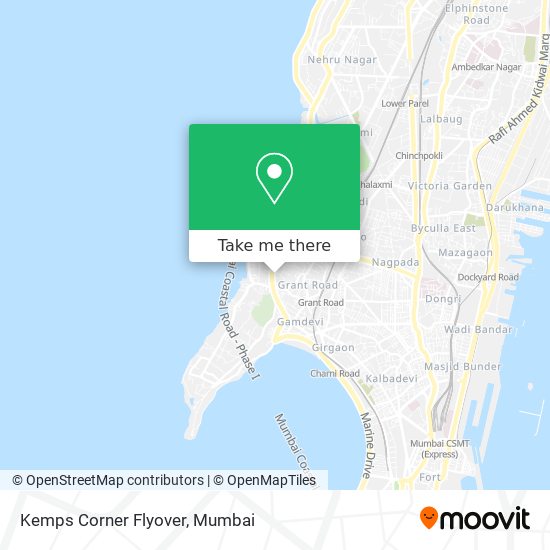 Kemps Corner Flyover map