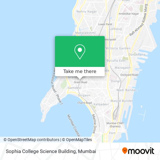 Sophia College Science Building map