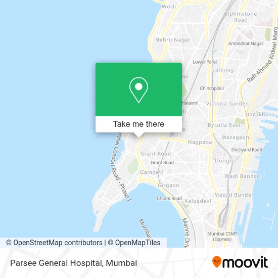 Parsee General Hospital map