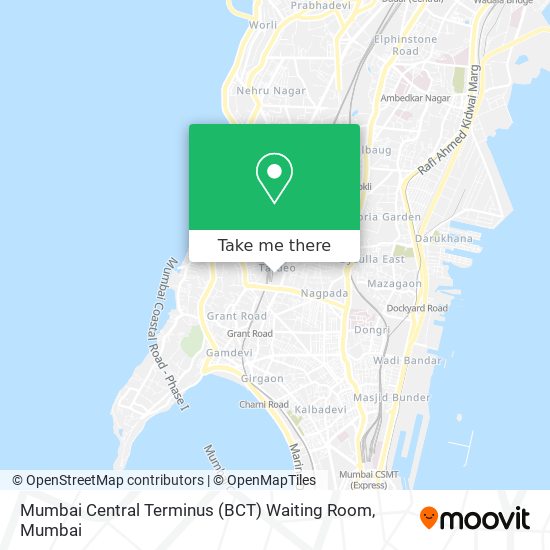 Mumbai Central Terminus (BCT) Waiting Room map