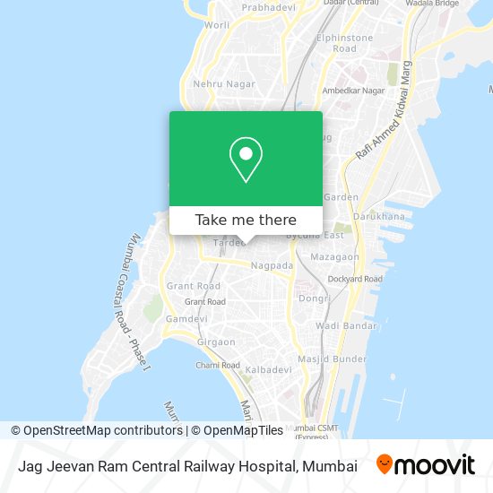 Jag Jeevan Ram Central Railway Hospital map