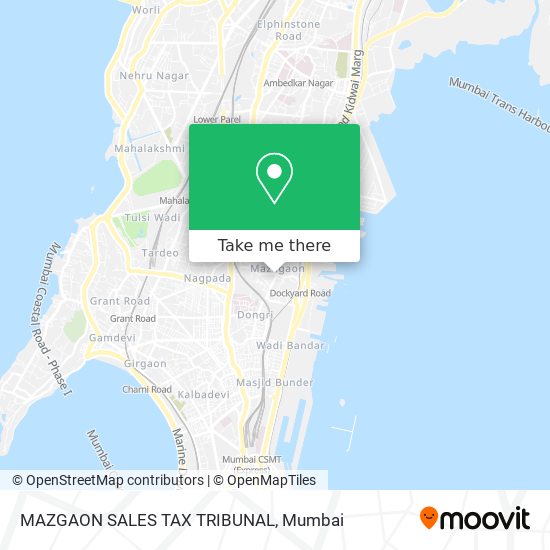 MAZGAON SALES TAX TRIBUNAL map