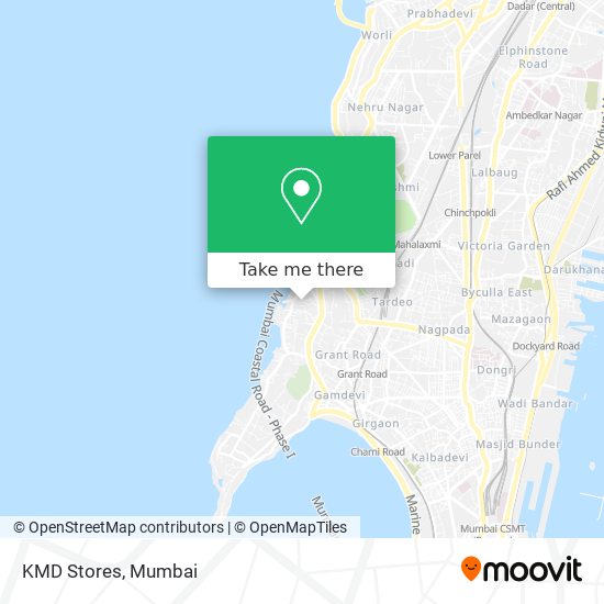 KMD Stores map