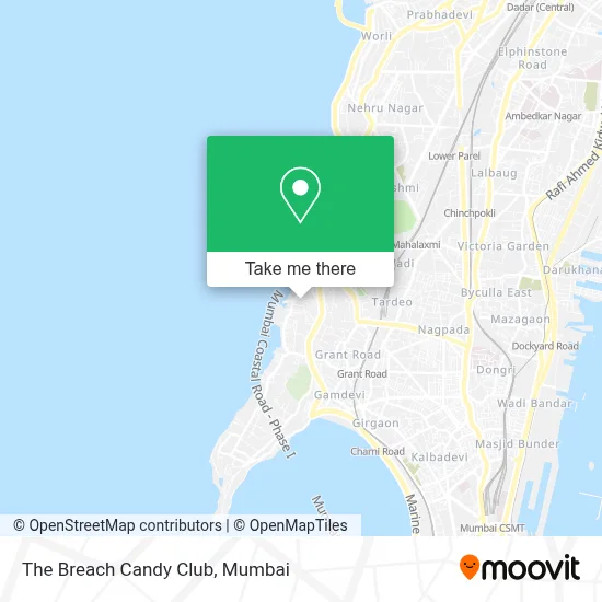 The Breach Candy Club map