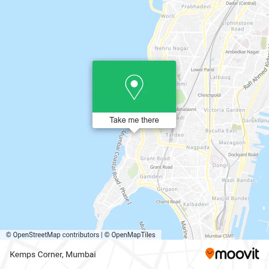 Kemps Corner map