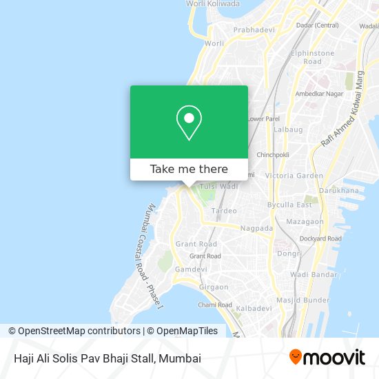Haji Ali Solis Pav Bhaji Stall map