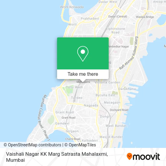 Vaishali Nagar KK Marg Satrasta Mahalaxmi map