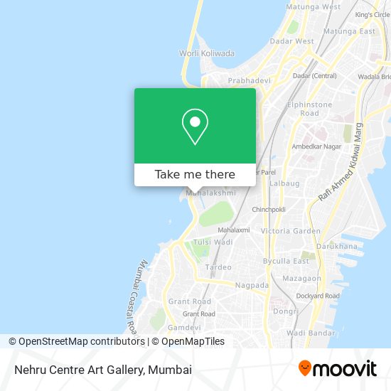 Nehru Centre Art Gallery map