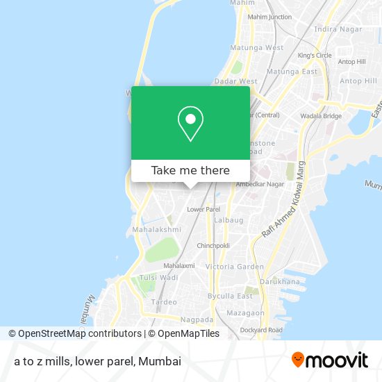 a to z mills, lower parel map